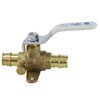 Apollo Expansion Pex 1/2 in. Brass PEX-A Barb Ball Valve with Drain and Mounting Pad EPXV12WD